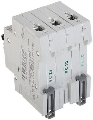 Legrand RX3 wyłącznik nadprądowy 3P C20A S303